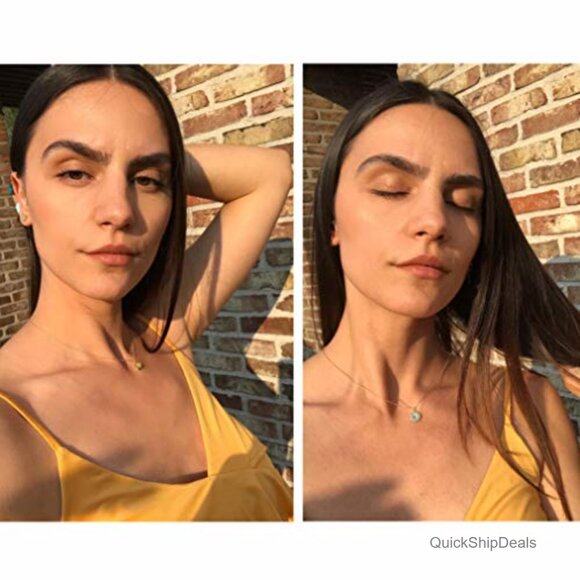 Sterling Silver Gold Plated Pendant Necklace with Cubic Zirconia - Picture 5 of 7